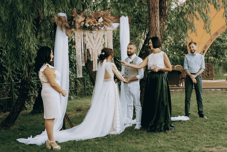 An intimate moment from a Fourteen Films wedding